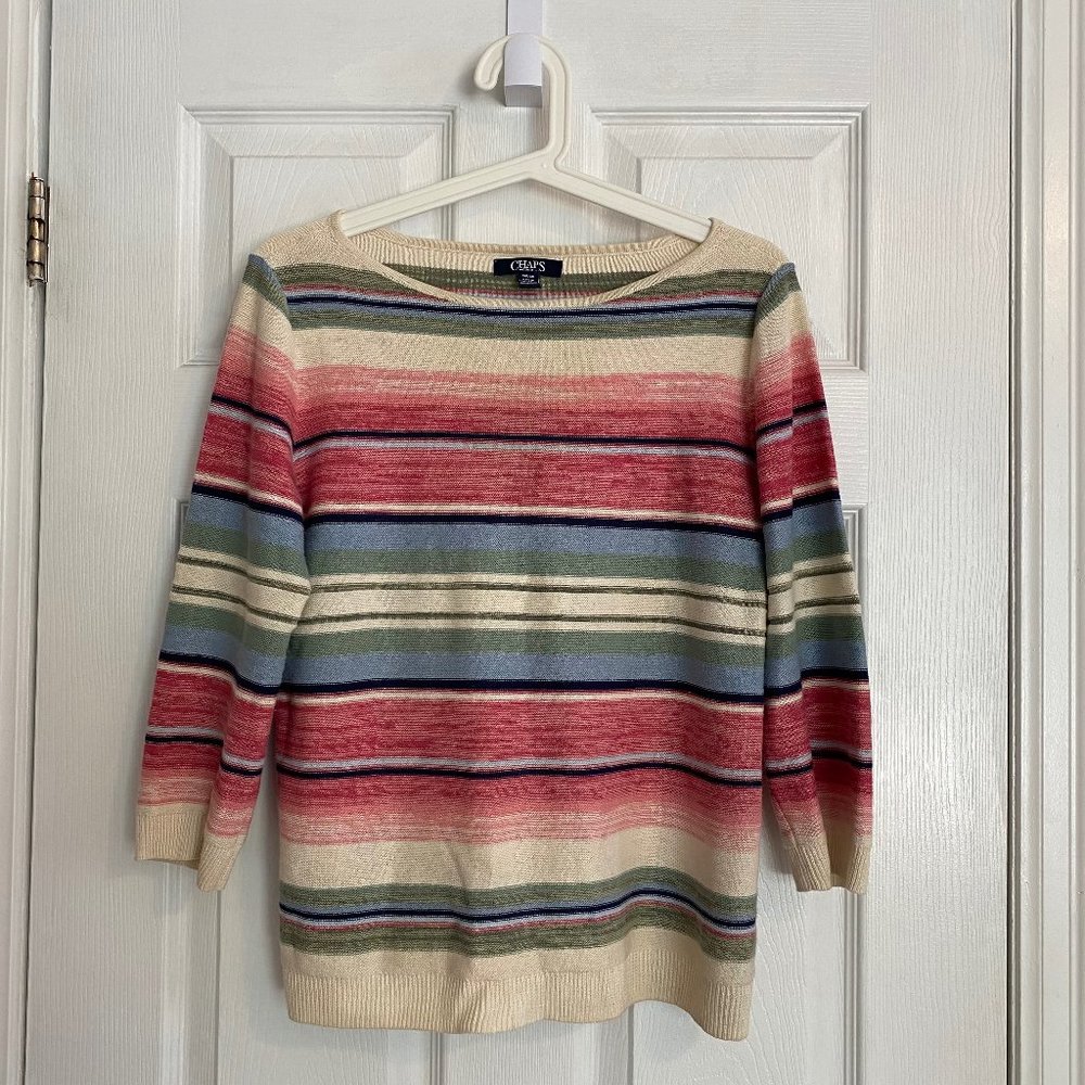 Chaps Multi-Coloured Striped Knit Sweater